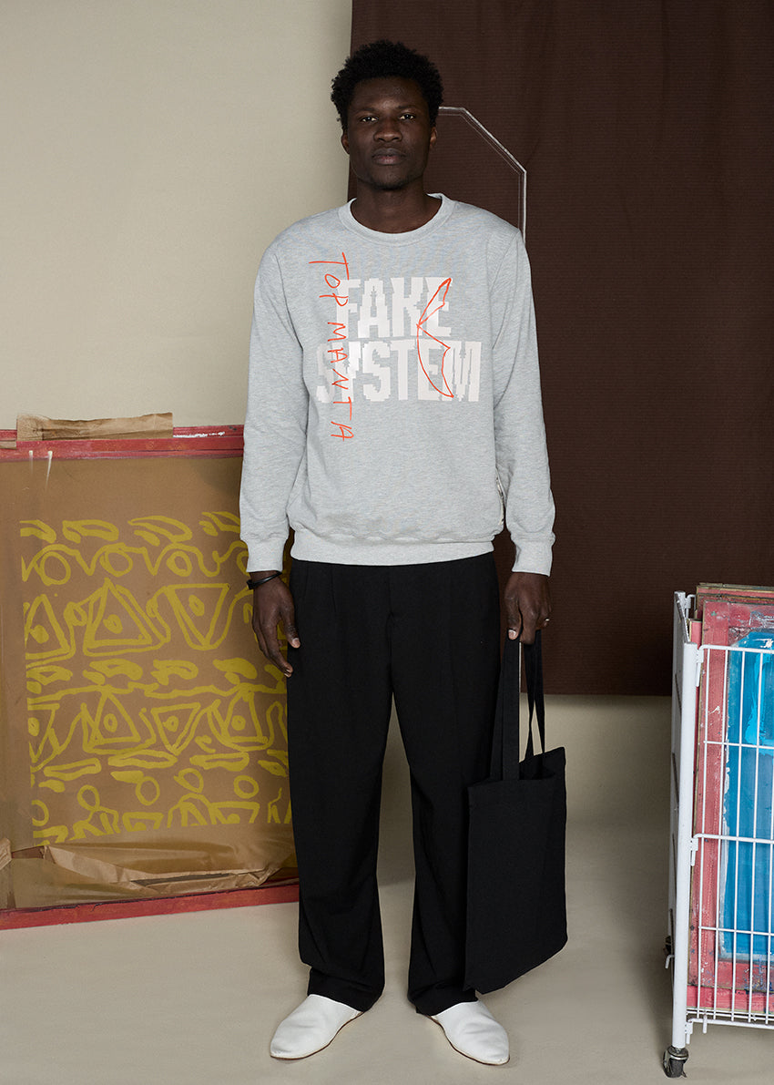 Sudadera FAKE SYSTEM, TRUE PEOPLE