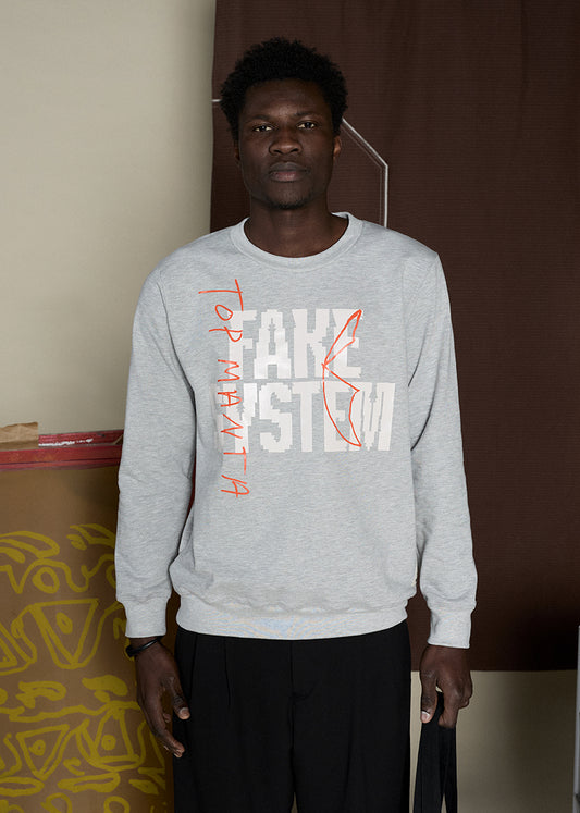 Sudadera FAKE SYSTEM, TRUE PEOPLE