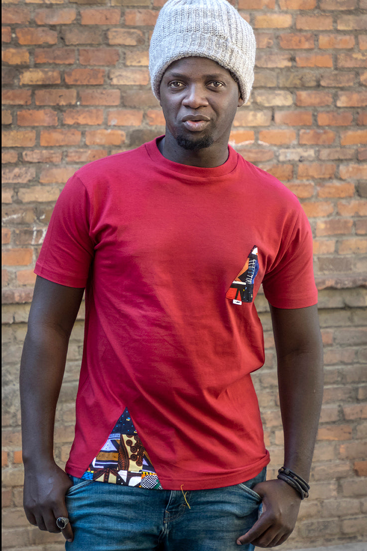 Camiseta patchwork Piramida