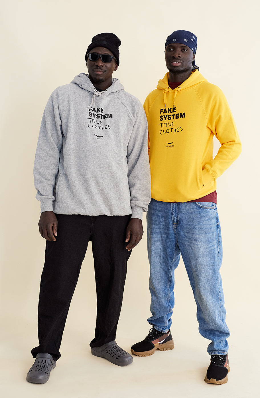 Sudadera Fake System con capucha