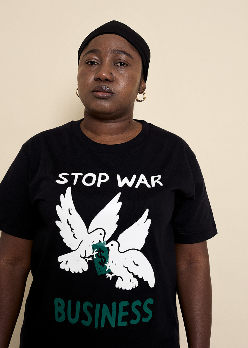 Camiseta STOP WAR BUSINESS