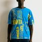 UPCYCLING OVERSIZE TEE BLUE & YELLOW
