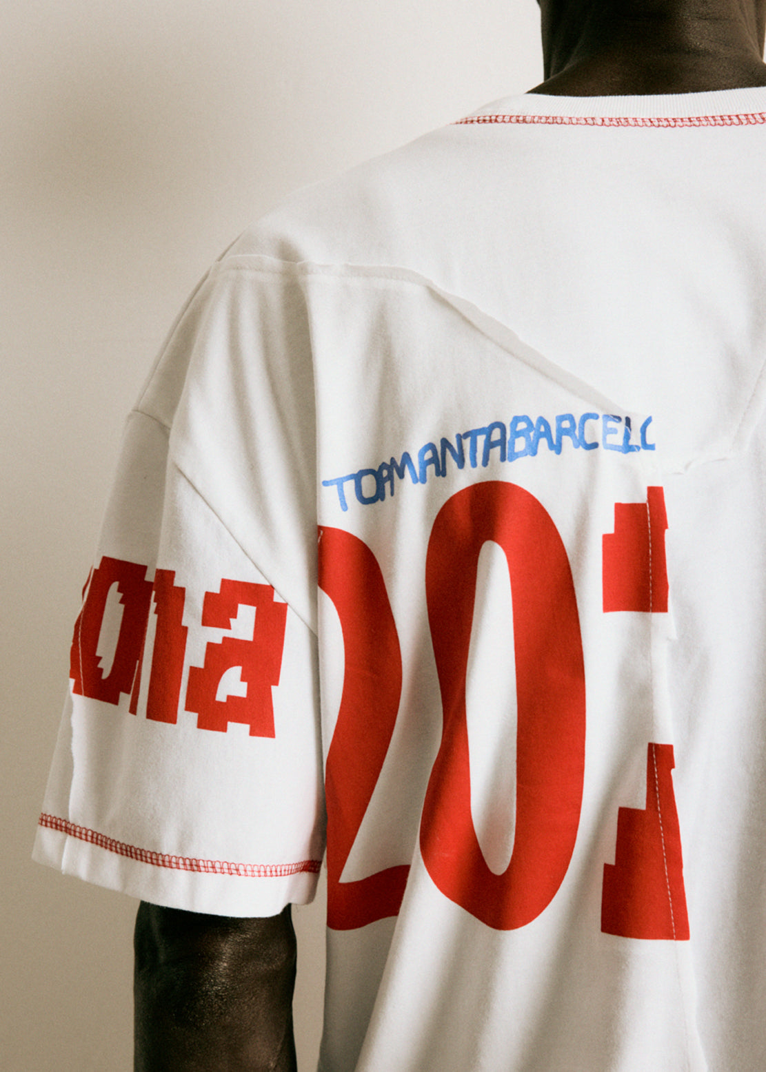 UPCYCLING TEE WHITE PATCHWORK