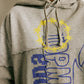 UPCYCLING HOODIE GREY & YELLOW MIX