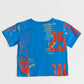 UPCYCLING TEE BLUE & RED
